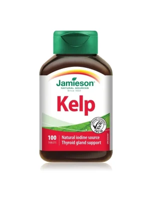 Jamieson Kelp – morska alga, prirodni izvor joda 650 mcg za štitnu žlijezdu, kutija sa 100 tableta