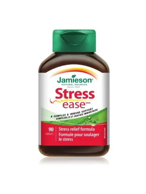 Jamieson Stressease – B kompleks sa vitaminom C i cinkom, 90 kapleta Jamieson Stressease – formula protiv stresa sa B vitaminima, vitaminom C, cinkom i magnezijumom, kutija sa 90 kapleta