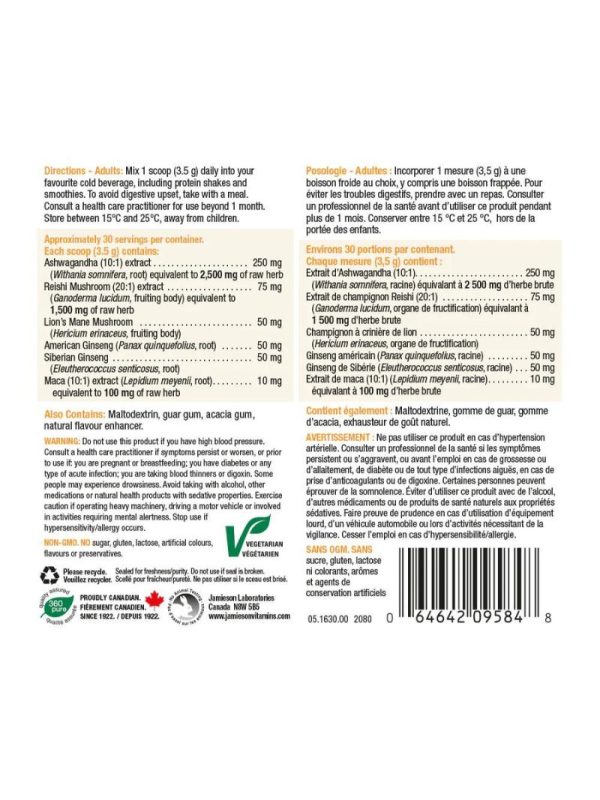 Jamieson ENERGY % ADAPTOGEN BOOSTER_uputstvo