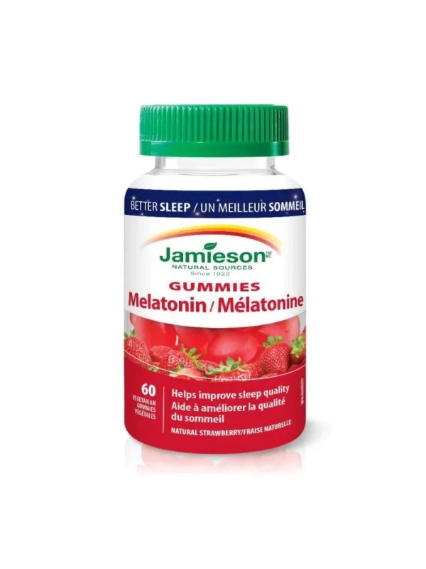 Jamieson Melatonin gumene bombone 2,5 mg sa ukusom jagode – pakovanje sa 60 komada