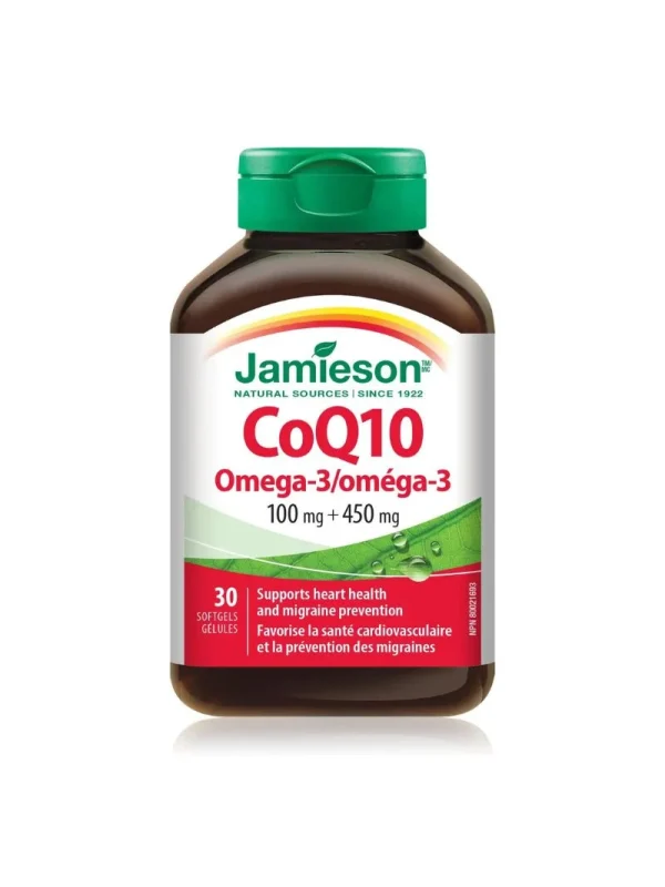 Q10 omega 3 – Jamieson CoQ10 100 mg sa Omega-3, 30 mekih kapsula