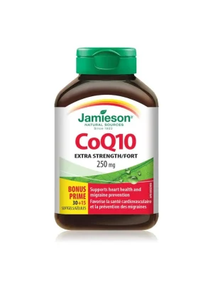 Jamieson CoQ10 koenzim Q10 250 mg – kutija sa 45 mekih kapsula