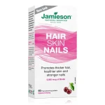 Jamieson Hair, Skin & Nails – biotin 5.000 mcg, 60 tableta Jamieson Hair, Skin & Nails – biotin 5.000 mcg u tabletama koje se tope, ukus trešnje – kutija sa 60 tableta