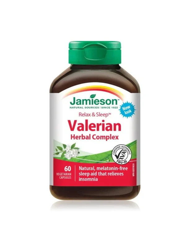 Valerijana kapsule Jamieson – kutija Valerijana kapsule – Jamieson Relax & Sleep – biljni kompleks sa valerijanom, 60 kapsula