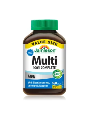 Jamieson 100% Complete multivitamin za muskarce - bocica Jamieson 100% Complete multivitamin za muškarce – bočica sa kapletama