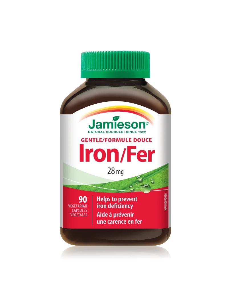 Gentle Iron – gvožđe 28 mg sa vitaminima B2, B12, C i folnom kisjelinom, 90 kapsula