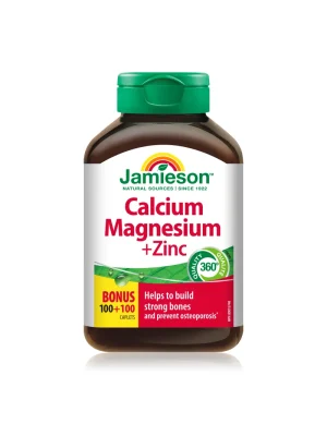 Jamieson Kalcijum Magnezijum i Cink - bocica Jamieson Kalcijum, Magnezijum i Cink – bočica sa 200 kapleta