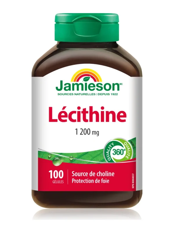Lecitin Jamieson – bočica sa francuskom stranom etikete