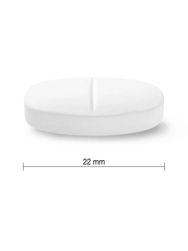 Jamieson Magnezijum 500 mg + Vitamin D3 - prikaz kaplete Jamieson Magnezijum 500 mg sa vitaminom D3 – prikaz veličine kaplete