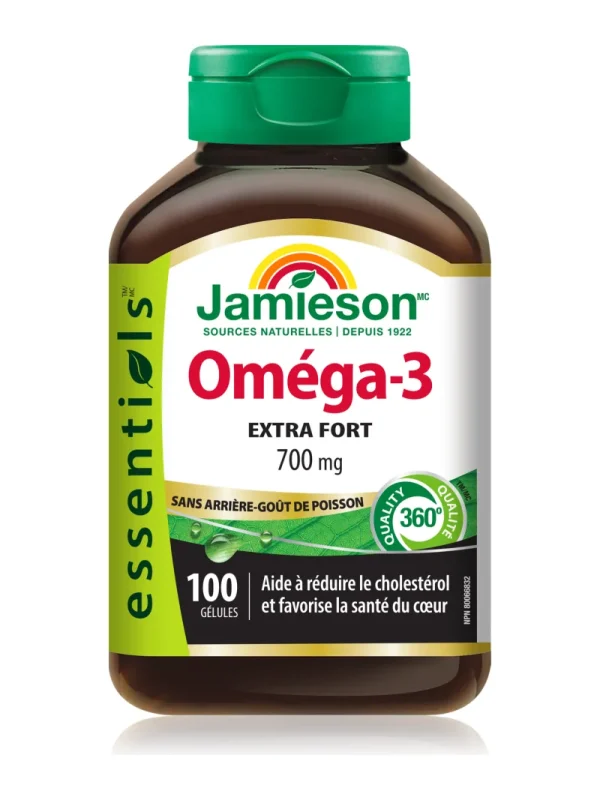 Omega 3 kapsule Jamieson – bočica sa francuskom stranom etikete