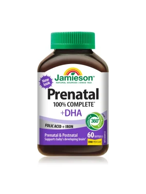 Jamieson Prenatal sa DHA prenatalni multivitamin – bočica sa 60 mekih kapsula