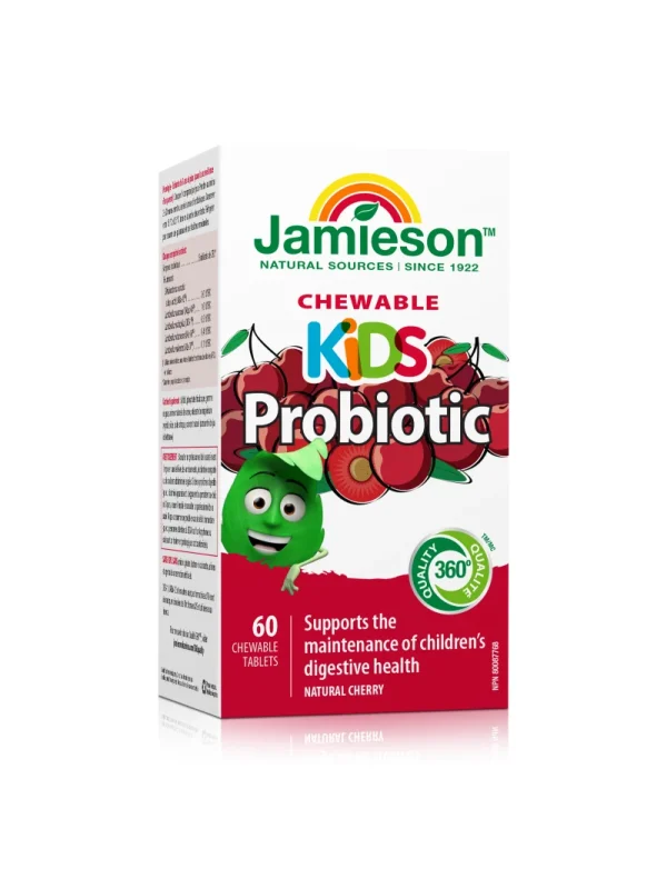 Jamieson Probiotic Kids - pakovanje Jamieson Probiotic Kids probiotik za djecu – pakovanje sa 60 tableta za žvakanje
